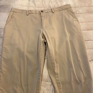 Ledbury The Richmond Chino Men’s 33x32 Stone Beige Stretch Cotton Slim Fit